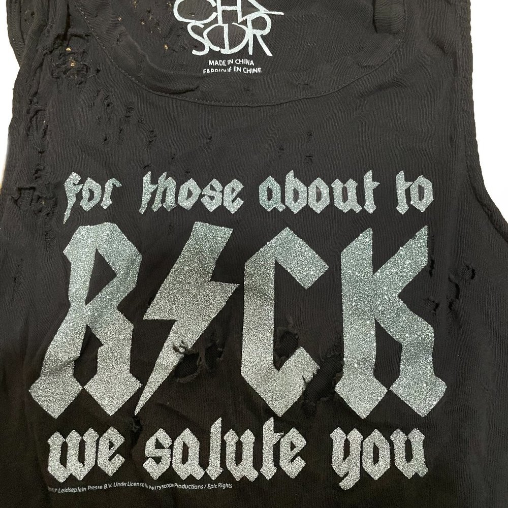Chaser "For those who Rock we solute you" tank top